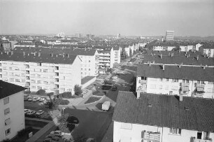 Sozialwohnungen der Volkswohnung GmbH im Mühlburger Feld.