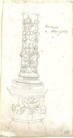 Neureuther, Gottfried von; Venedig (Italien); Ornamentale Säule - Teilansicht