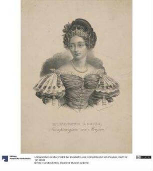Porträt der Elisabeth Luise, Kronprinzessin von Preußen