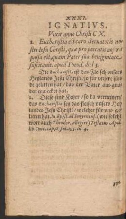 XXXI. Ignatius.