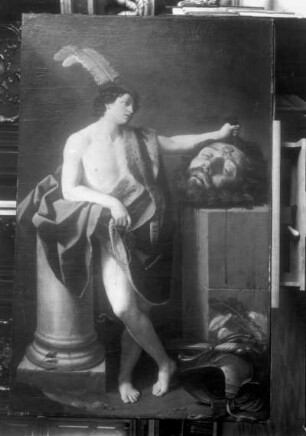 David mit dem Haupte Goliaths