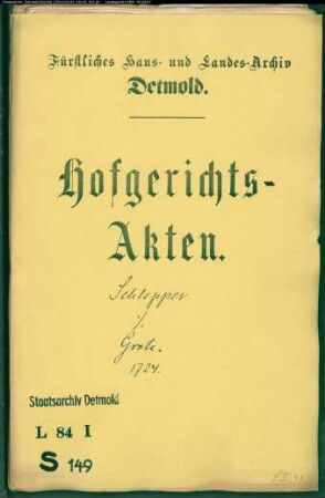 Schlepper, Bernhard Simon in Lemgo gegen Johann Bernd Grote in Lemgo - Wegeberechtigung