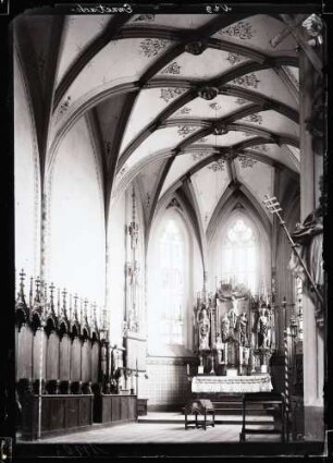 Kirche; Chgor, Inneres, vor der Restaurierung