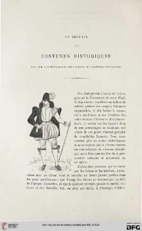 21: Un recueil de costumes historiques par MM. Lechevallier-Chevignard et Georges Duplessis