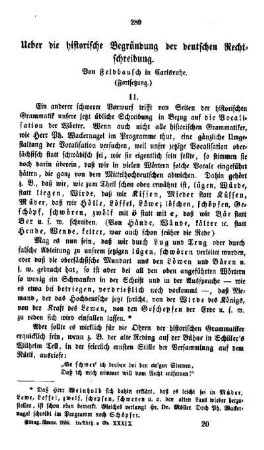 Ueber die historische Begründung der deutschen Rechtschreibung : (Fortsetzung)