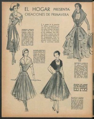 "El Hogar" presenta: creaciones de primavera