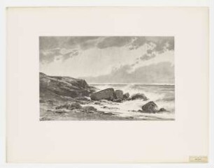 Étude de mer, Blatt 49 der Folge "Le paysage au fusain"