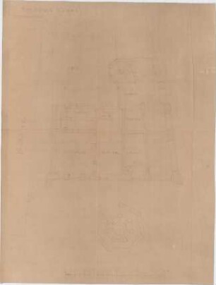 Hildebrand, Adolf von; Worms, Hagenstr. - Neumarkt; Siegfriedbrunnen und Bibliotheksbau - Bibliotheksbau (Grundriss EG)