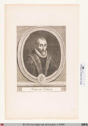 Bildnis François Pithou (lat. Franciscus Pithoeus)