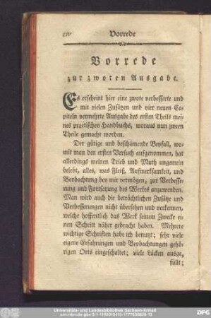 Vorrede zur zwoten Ausgabe.