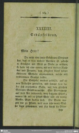 XXXXIII. Erdäpfelbrod