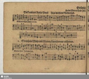 Gesang Weisen zu des Dritten Teils... gehörig.