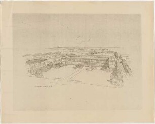 Döllgast, Hans; München; Alte Pinakothek, Wiederaufbau - Vogelperspektive