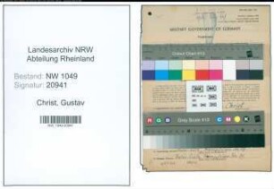 Entnazifizierung Gustav Christ , geb. 28.02.1890 (Bahnbeamter)