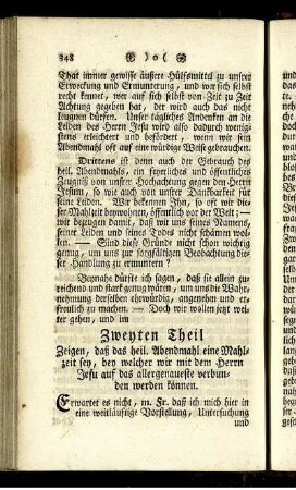 Zweyten Theil.