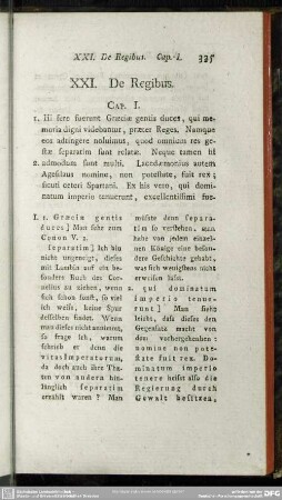 XXI. De Regibus