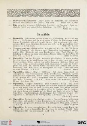 Gemälde (Nr. 515-533)