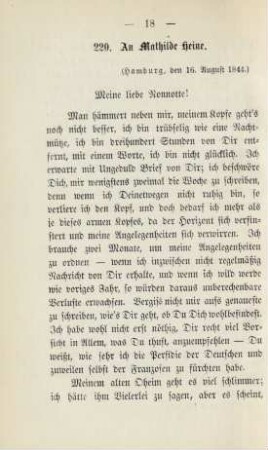 220. An Mathilde Heine