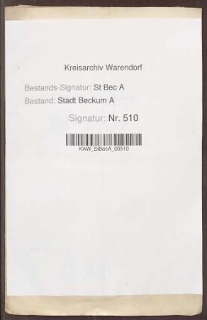 Quittungen des Klosters Niesing