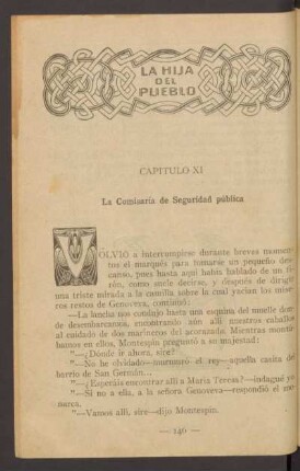 Capítulo XI - La Comisaría de Seguridad pública