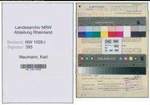 Entnazifizierung Karl Neumann , geb. 04.12.1892 (Polier)
