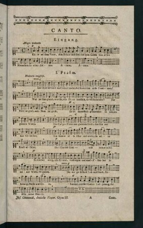 1-7, Canto. Deutsche Vesper, Hymne und 4 Antiphonen