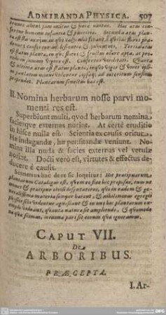 Caput VII. De Arboribus.