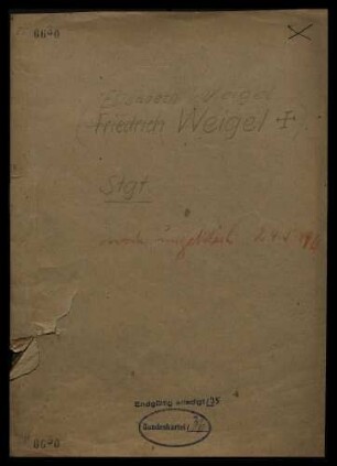 Weigel, Friedrich