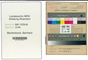 Entnazifizierung Bernhard Mackenbrock , geb. 23.06.1877 (Landwirt)