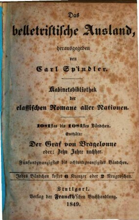 Der Graf von Bragelonne oder: Zehn Jahre nachher : Zweite Fortsetzung der "drei Musketiere", 25/28