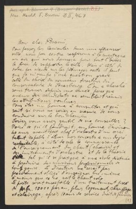 Brief an Ferruccio Busoni, 06.08.1907