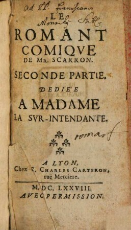 Le Romant Comiqve, 2