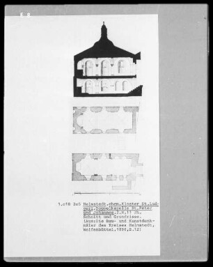 Katholische Pfarrkirche Sankt Ludgeri, Doppelkapelle Sankt Peter und Johannes, 2. Hälfte 11. Jahrhundert
