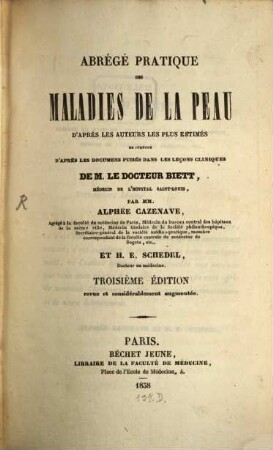 Abrégé pratique des maladies de la peau