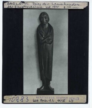 Barlach, Der Empfindsame (aus d. Fries der Lauschenden) (Holz, Laur II 585) (Hamburg EBH P 1935/001)