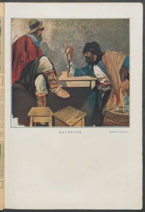 "Matreros" - Acuarela de Zavattaro
