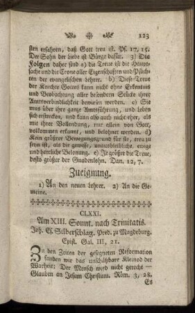 CLXXI. Am XIII. Sonnt. nach Trinitatis. Epist. Gal.III, 21.