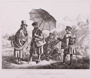 Ernst Welker, Heinrich Reinhold, Johann Christoph Erhard, Friedrich Philipp Reinhold im Salzkammergut