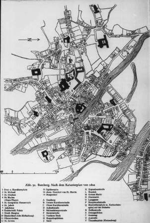 Bamberg, Plan von 1822