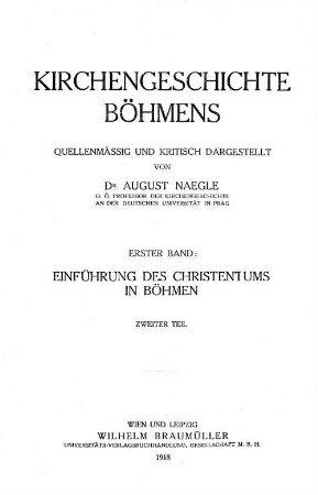 Einführung des Christentums in Böhmen. 2