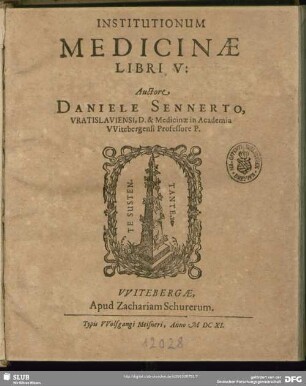 Institutionum Medicinae Libri V: