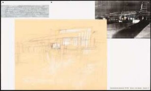 Kunst zur Raumdefinition Schinkelwettbewerb 1988: Ansicht und Modellansicht