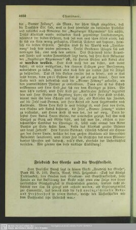 Friedrich der Große und die Preßfreiheit