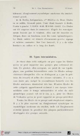 III. Types intermédiaires