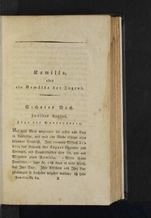 Sechstes Buch.