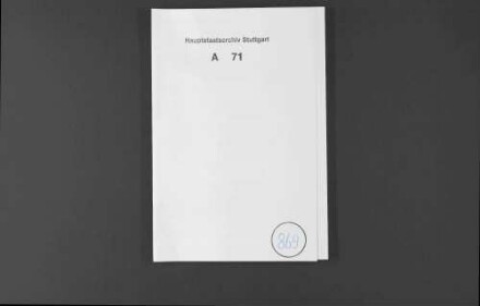 Herzog Christoph von Württemberg lässt Pfalzgraf Wolfgang ein Urbar zukommen.