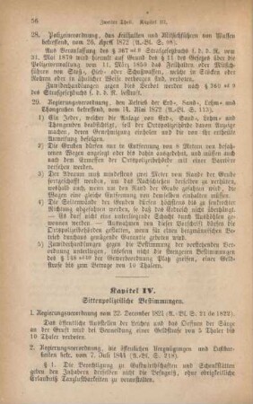 Kapitel IV. Sittenpolizeiliche Bestimmungen