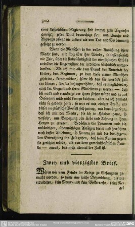 Zwey und vierzigster Brief