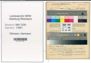 Entnazifizierung Hermann Ohmann , geb. 22.05.1918 (Steiger)