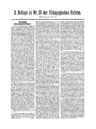 Die Deutsche Dichter-Gedächtnis-Stiftung : 2. Beilage zu Nr. 25 der Pädagogischen Reform